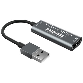 Cablu de captura video de la USB la HDMI 1080p HD, pentru jocuri sau live broadcast - Phuture® Cablu de captura video de la USB la HDMI 1080p HD, pentru jocuri sau live broadcast - Phuture®