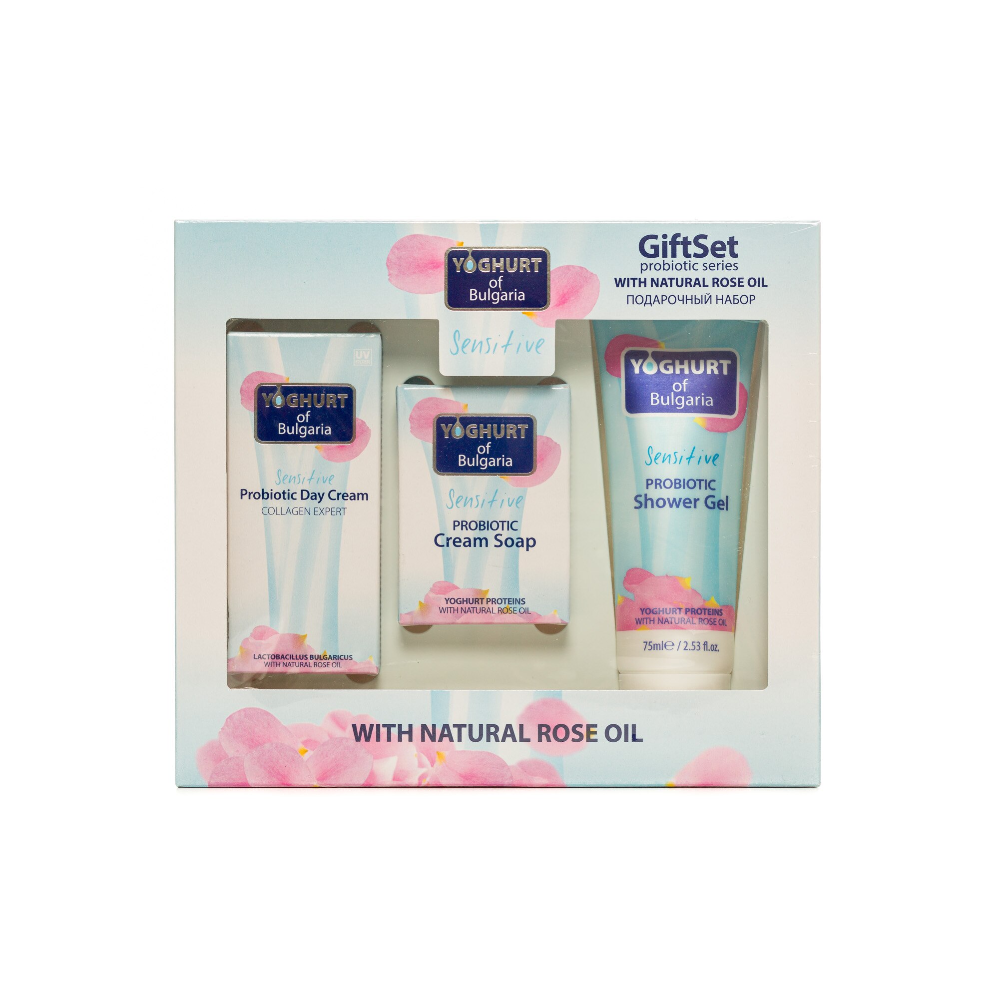 Set Cadou Yoghurt of Bulgaria (Crema de zi 30ml; Sapun 50gr; Gel de Dus 75ml)