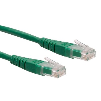 Cablu retea UTP Cat.6 0.3m Verde, Roline 21.15.1513 Cablu retea UTP Cat.6 0.3m Verde, Roline 21.15.1513