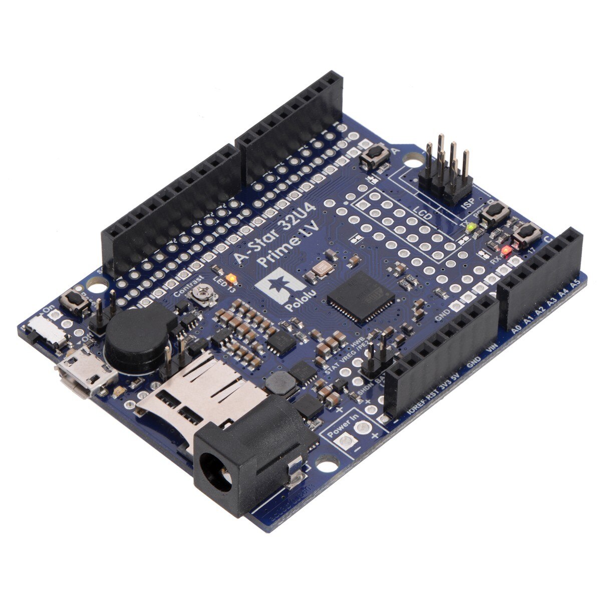 Placa dezvoltare Pololu A-Star 32U4 Prime LV cu microSD