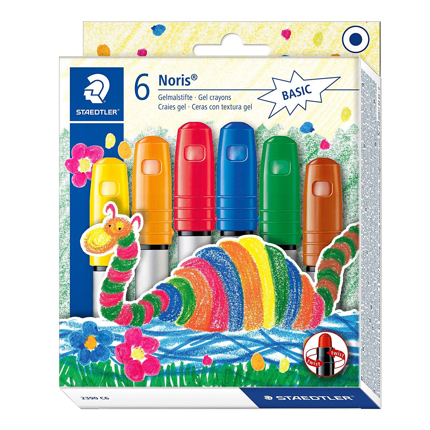 Creioane colorate cu gel Staedtler 6 culori / set STH-2390