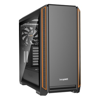 Carcasa be quiet! Silent Base 601 Window, Mid-Tower, fara sursa, E-ATX, Black/Orange Carcasa be quiet! Silent Base 601 Window, Mid-Tower, fara sursa, E-ATX, Black/Orange