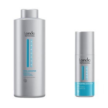 Pachet promo Londa Professional: Sampon Care Vital Booster, 1000 ml + Tonic revitalizant Care Stimulating Sensation, 150 ml Pachet promo Londa Professional: Sampon Care Vital Booster, 1000 ml + Tonic revitalizant Care Stimulating Sensation, 150 ml