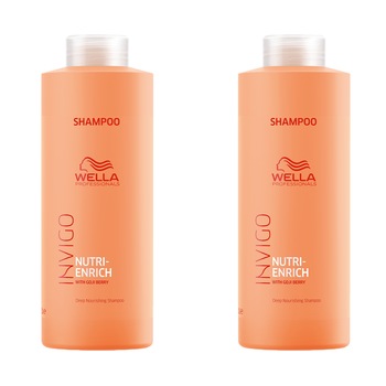 Pachet promo Wella Professionals Invigo Nutri Enrich: Sampon, 2 X 1000 ml Pachet promo Wella Professionals Invigo Nutri Enrich: Sampon, 2 X 1000 ml