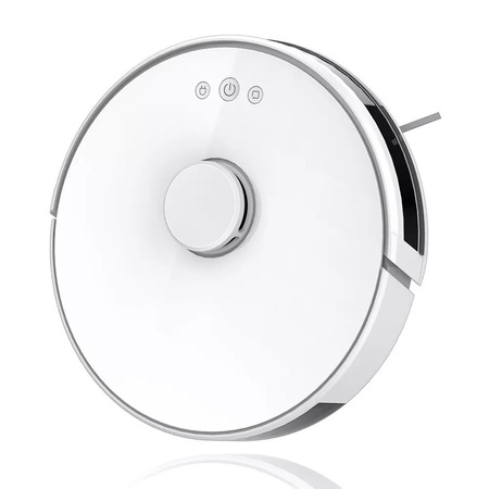 Robot de aspirare V-TAC 7933, 28 W, 14.4V, functie de aspirare si mop, 600ml, baterie LG 3000 mAh, White