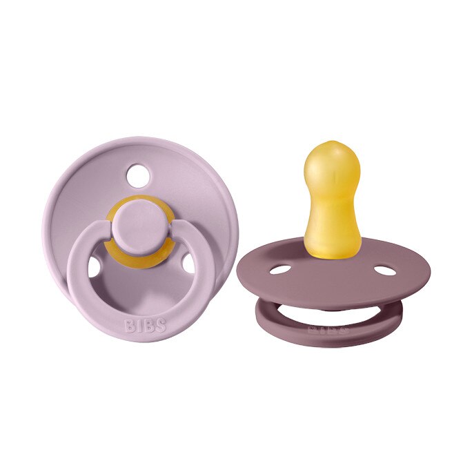 Pachet 2 Suzete BIBS Colour Dusky Lilac / Heather 6-18 luni