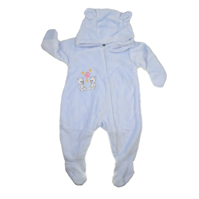 Combinezon de iarna pentru copii Pifou Ursulet MD4-64-66-cm, Albastru 64-66 CM