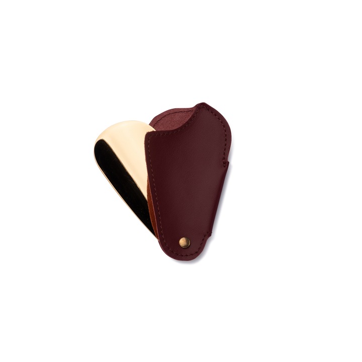 Incaltator, Utile4, Travel, piele naturala burgundy si metal