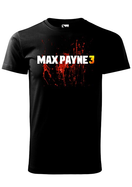 Tricou cu maneca scurta,K-off,negru,Max Payne 3