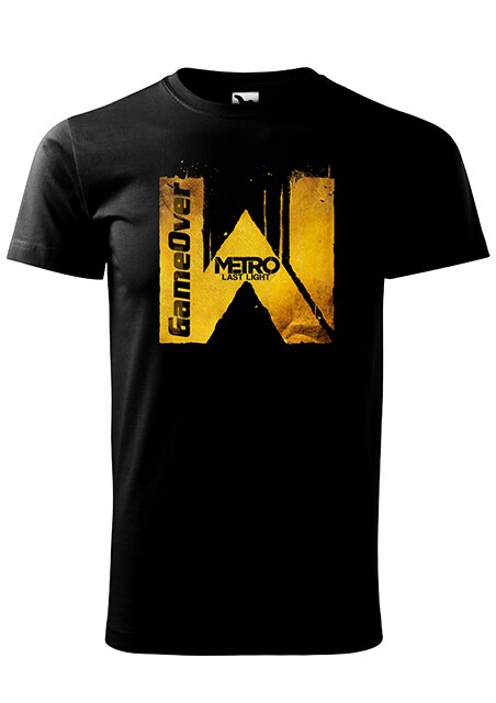 Tricou cu maneca scurta,K-off,negru,Metro Last Light