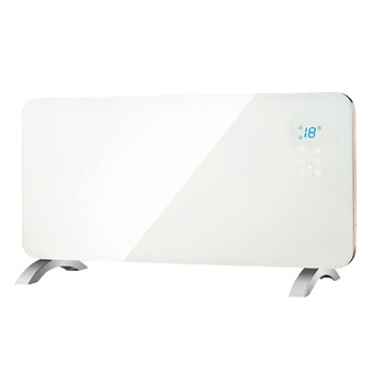 Radiator Smart WIFI, butoane tactile, 2 trepte de putere, 1000W/2000W, panou sticla, design modern alb, Radiator Smart WIFI, butoane tactile, 2 trepte de putere, 1000W/2000W, panou sticla, design modern alb,