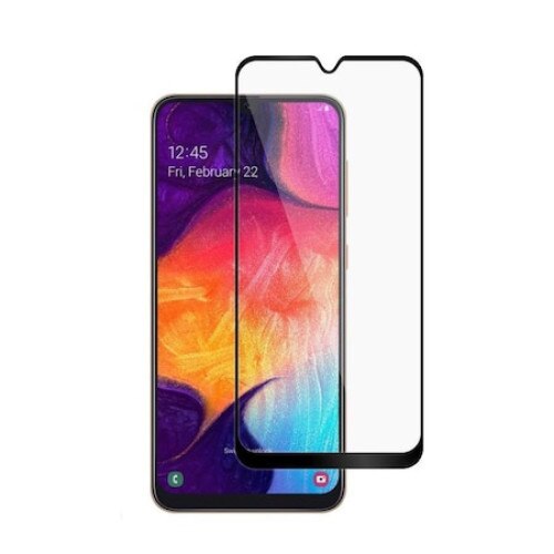 Folie din sticla 3D securizata pentru Samsung Galaxy A10s, Full Glue, Full Screen, Negru