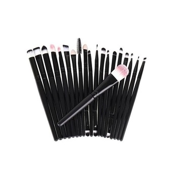 Set 20 pensule de machiaj, make-up profesional, negre Set 20 pensule de machiaj, make-up profesional, negre