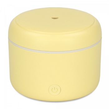Difuzor de Arome Turbionaire Puck Lemon, 7 Lumini LED interschimbabile, 5 W, Silentios, Portabil, Posibilitate alimentare USB, Oprire automata Difuzor de Arome Turbionaire Puck Lemon, 7 Lumini LED interschimbabile, 5 W, Silentios, Portabil, Posibilitate alimentare USB, Oprire automata