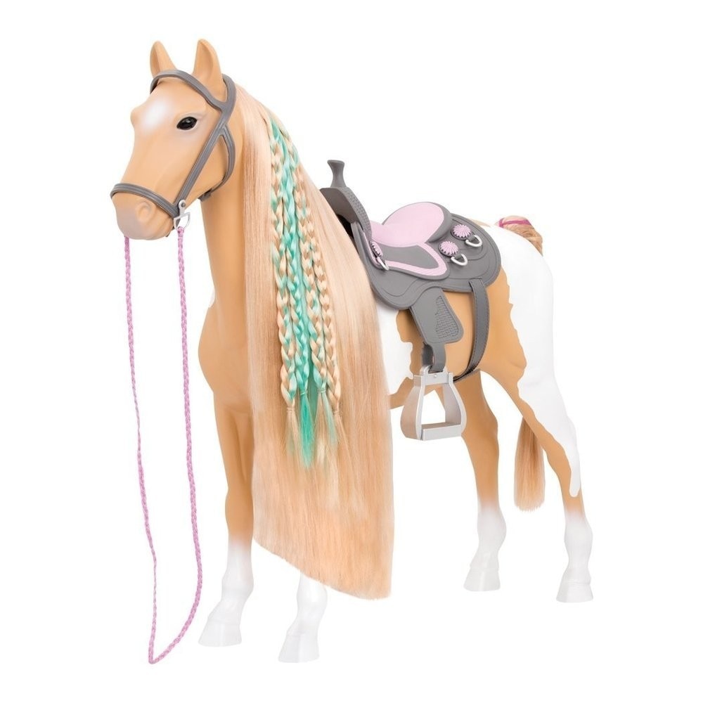 Cal maro cu coama si pieptene Our Generation