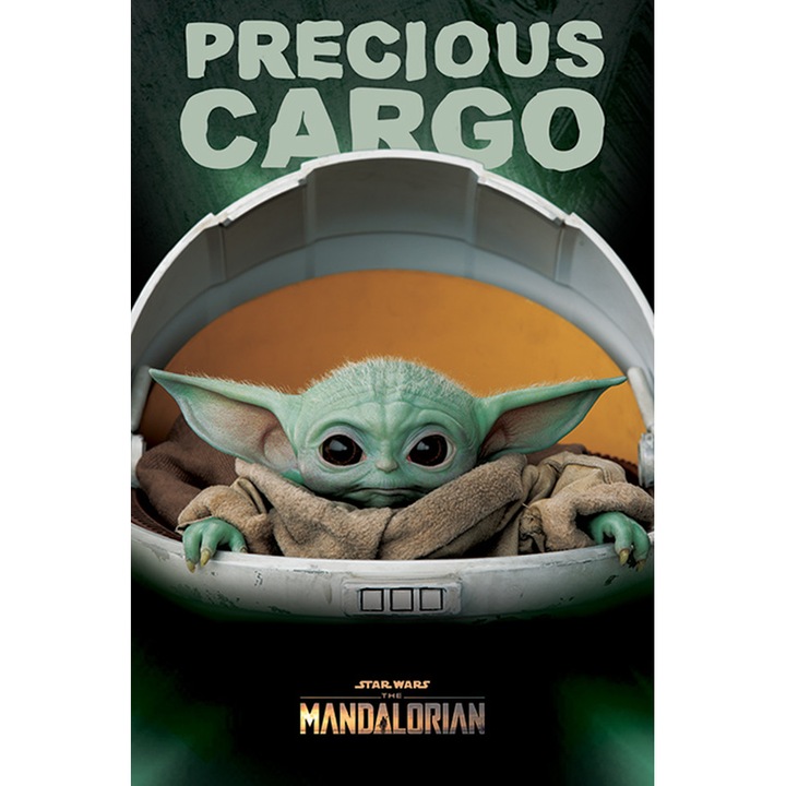 Star Wars - The Mandalorian (Precious Cargo) Poster / Baby Yoda - Poszter