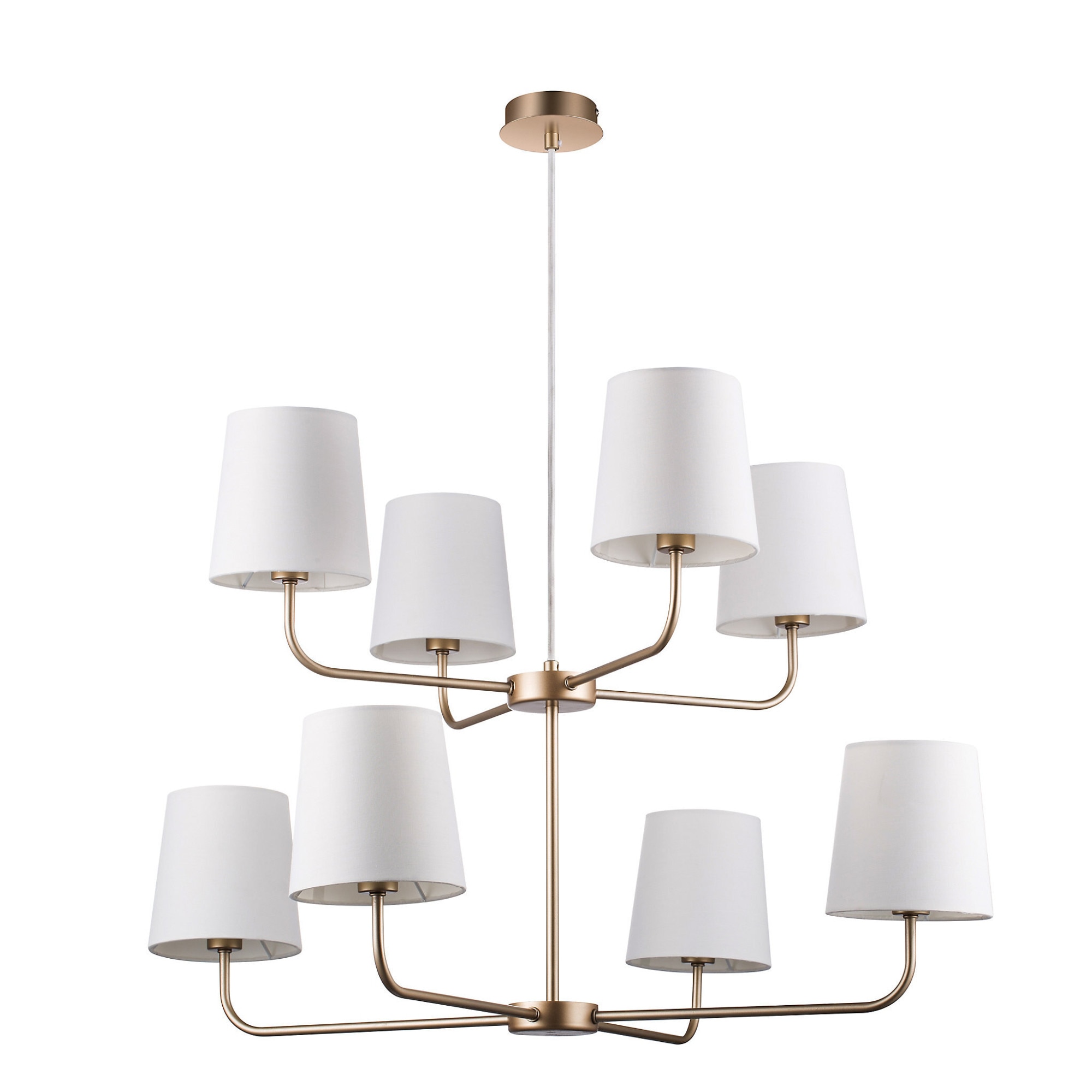 Lustra Pendul GoodHome Arrioph, auriu, surse 8 x (E14), IP20