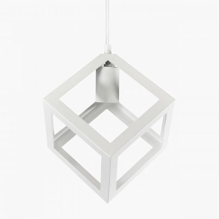 Пендел, Геометричен 1xE27 Бял - Polux