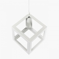 Pendul suspendat de tavan Geometric 1xE27 Alb - Polux