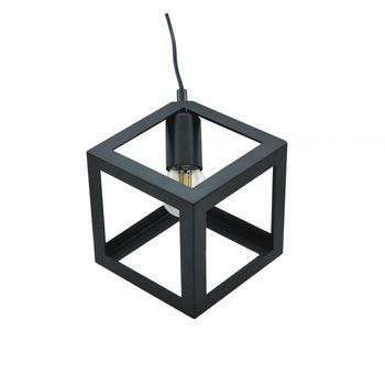 Pendul suspendat de tavan Geometric 1xE27 Negru - Polux Pendul suspendat de tavan Geometric 1xE27 Negru - Polux