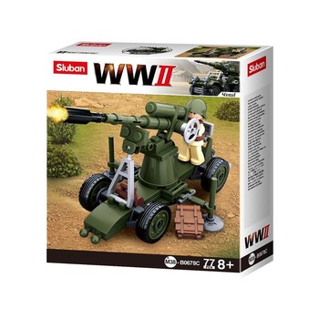 Set de constructie Al II-lea Razboi Mondial-4in1 Army un singur model, 77 piese, Sluban - Colectie noua Set de constructie Al II-lea Razboi Mondial-4in1 Army un singur model, 77 piese, Sluban - Colectie noua