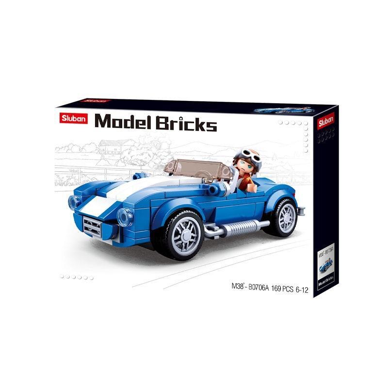 Set de constructie macheta Masina Sport Clasica, 169 piese, Sluban - Colectie noua
