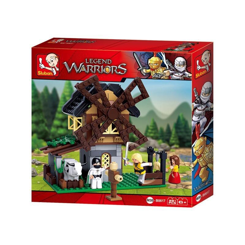 Set de constructie Razboinici Legendari, Moara de Vant, 291 piese, Sluban - Colectie noua