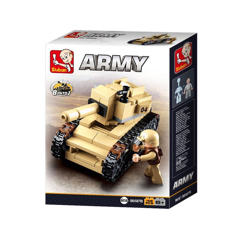 Set de constructie, Tanc, 158 piese, Sluban - Colectie noua