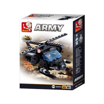 Set de constructie Elicopter, 93 piese, Sluban - Colectie noua Set de constructie Elicopter, 93 piese, Sluban - Colectie noua