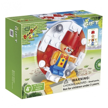 Set constructie 33 piese si 1 figurina, Clovn Set constructie 33 piese si 1 figurina, Clovn