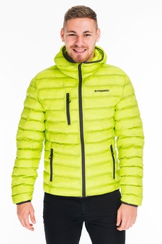 Fundango, Geaca impermeabila pentru trekking Mogoloon, Verde neon Fundango, Geaca impermeabila pentru trekking Mogoloon, Verde neon