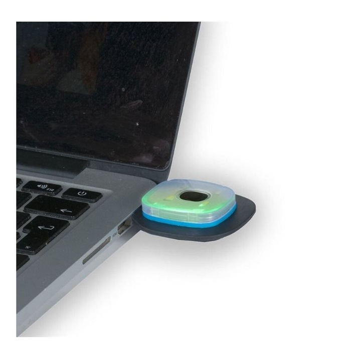 Caciula cu led reincarcabila, Strend Pro Xmas Verde, USB, 4xSMD, Li-Ion