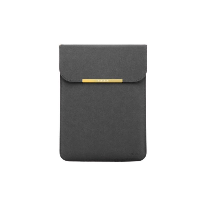 Husa Premium Upzz Tech Protect Sleeve Taigold Pentru Laptop 13-14 Inch, macbook Air 13 Inch, Gri Inchis