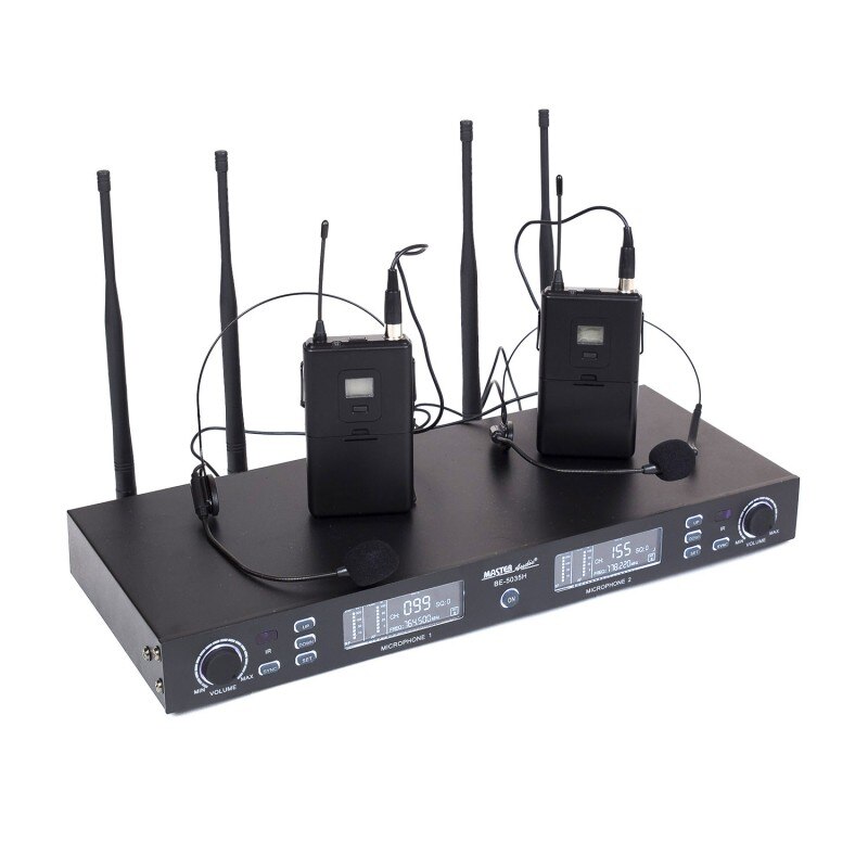 Microfon Wireless UHF Dual Channel Master Audio BE5035T