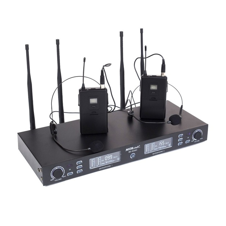 Microfon Wireless UHF Dual Channel Master Audio BE5035T