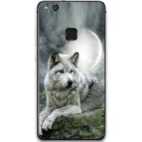 Husa din silicon Huawei P10 lite, lup, multicolor