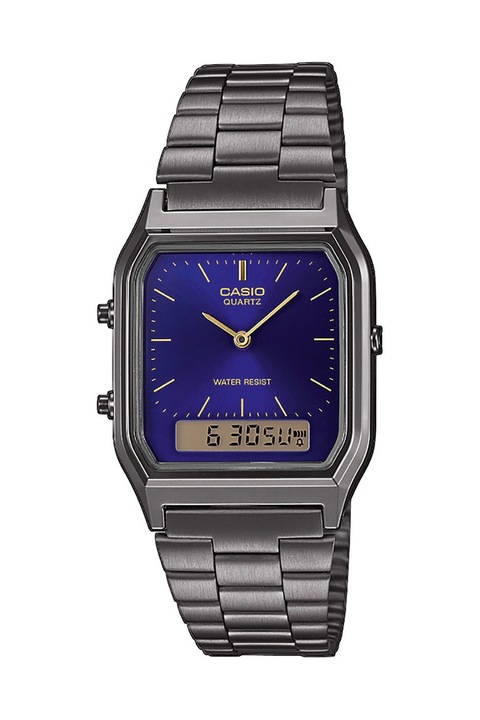 Casio, Ceas din otel inoxidabil, Argintiu inchis