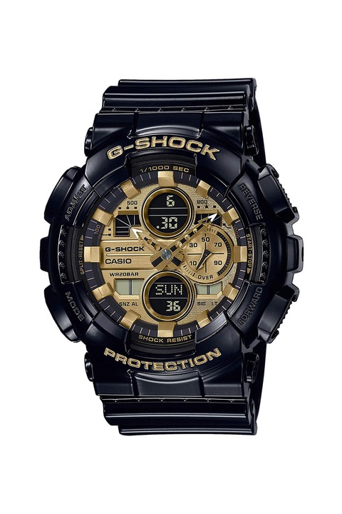 Casio, Часовник G-Shock с каишка от смола, Черен