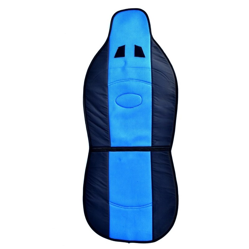 Husa scaun negru(piele ecologica)/albastru