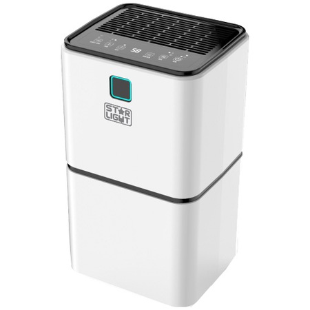 Dezumidificator Star-Light DHO-1219W, 12L/24h, 110 m³/ora, Rezervor 2L, Display LED, Child-lock, Functie uscare haine, Anti-inghet, Timer, Alb