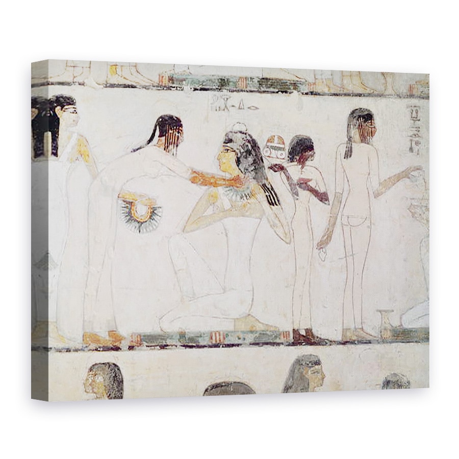 Tablou canvas - Egyptian 18th Dynasty - Toaleta Nobilelor, din mormantul lui Rekhmire, vizirul lui Tuthmosis III si Amenhotep II, 75 x 100 cm
