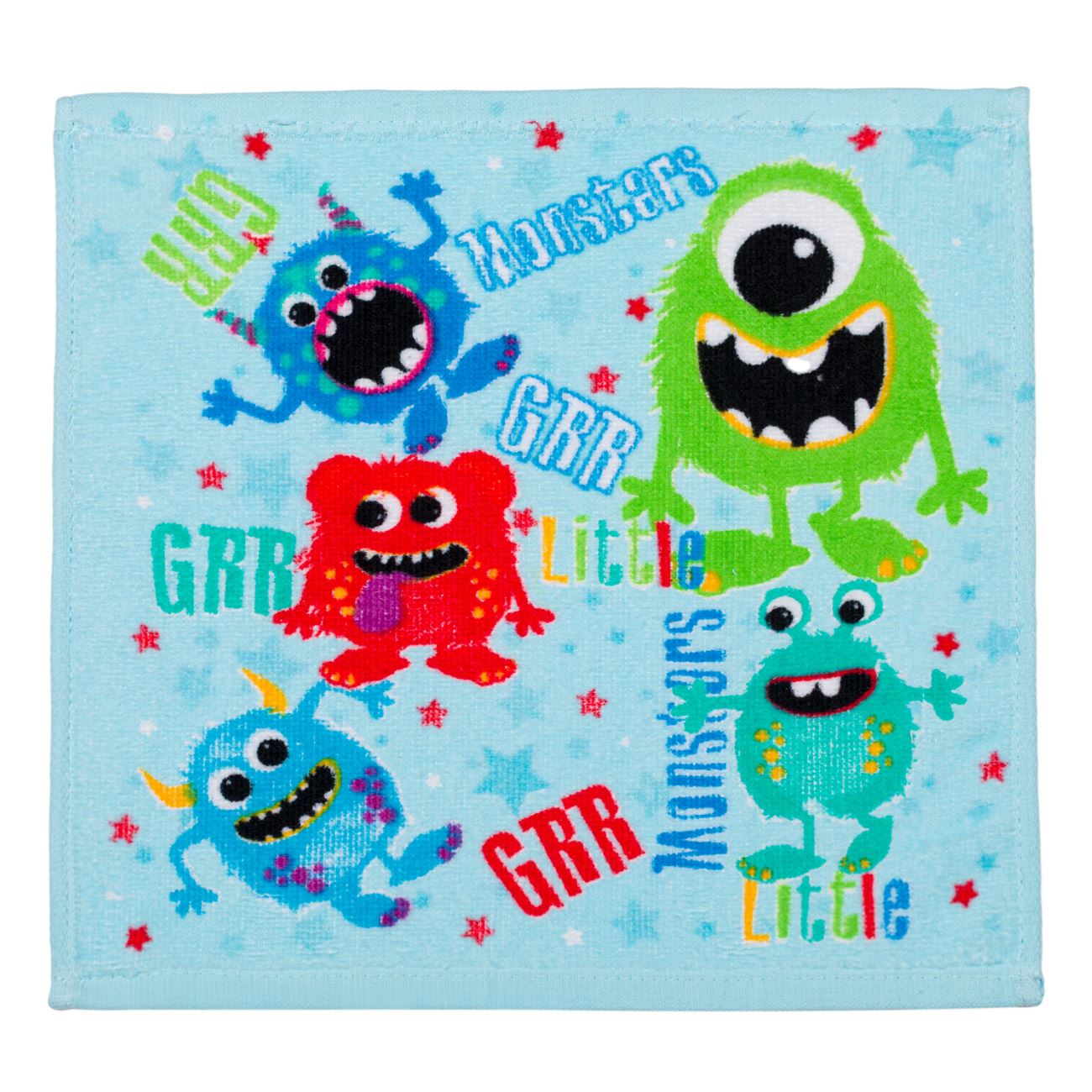 Prosop pentru copii, Zola®, bumbac, Monstruleti, 30x30 cm