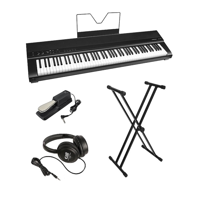 Medeli, SP201+Basic1, Digitális zongora készlet, Bluetooth, pedál, fejhallgató, állvány