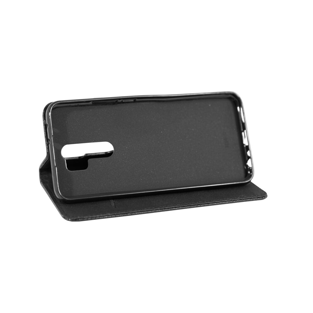 Husa Carte Smart cu Inchidere Magnetica pentru Xiaomi Redmi 9, Negru