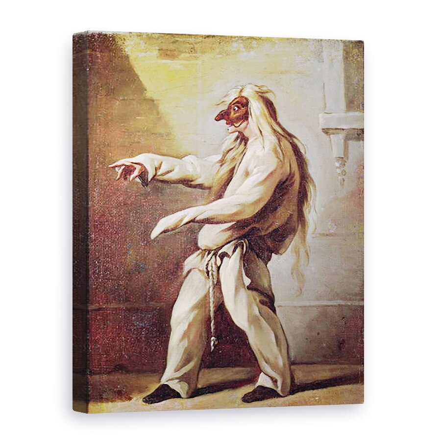 Tablou canvas - Claude Gillot - Caracter din Commedia dellArte, 50 x 70 cm