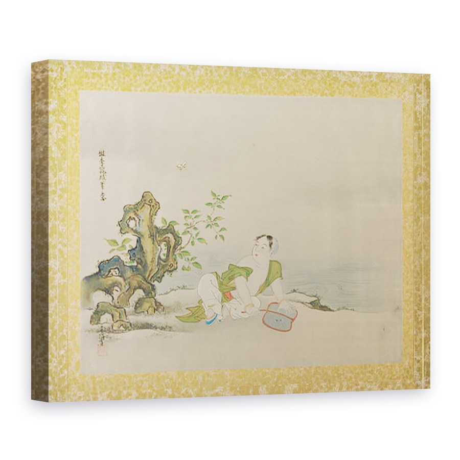 Tablou canvas - Kano Tsunenobu - Album de copii ale picturilor chinezesti III, frunze de album, 50 x 70 cm