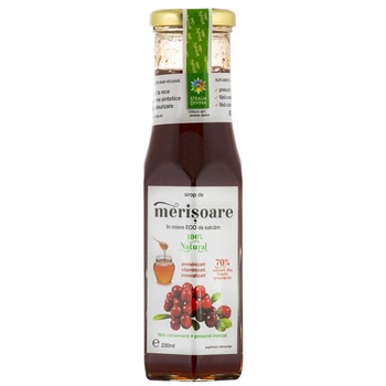 Sirop de merisoare in miere, 230ml Sirop de merisoare in miere, 230ml