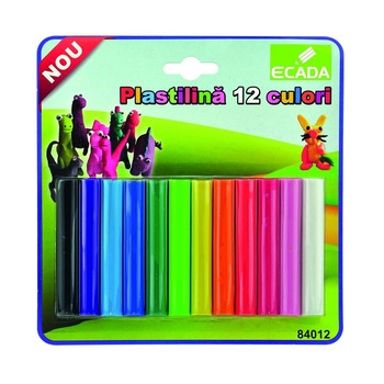 Plastilina 12 culori ECADA Plastilina 12 culori ECADA