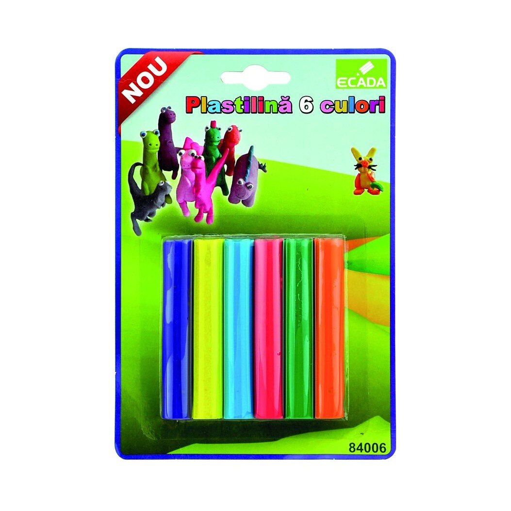Plastilina 6 culori ECADA