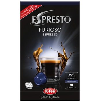 Capsule cafea Espresto Furioso, 16 Capsule, compatibile BeanZ Capsule cafea Espresto Furioso, 16 Capsule, compatibile BeanZ
